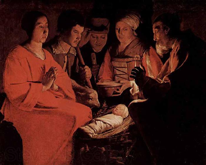 Georges de La Tour The Adoration of the Shepherds France oil painting art